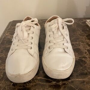 Women’s White Leather Sneakers size 8
